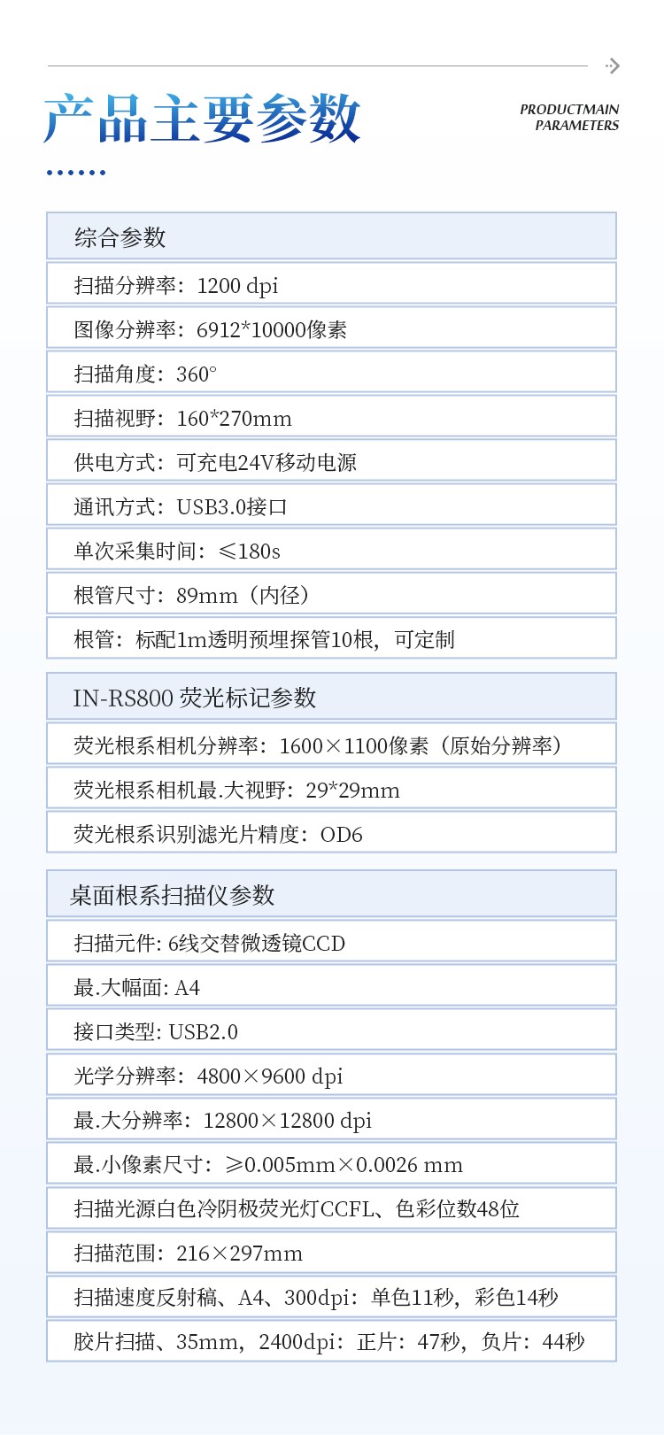 微根管根系监测系统
