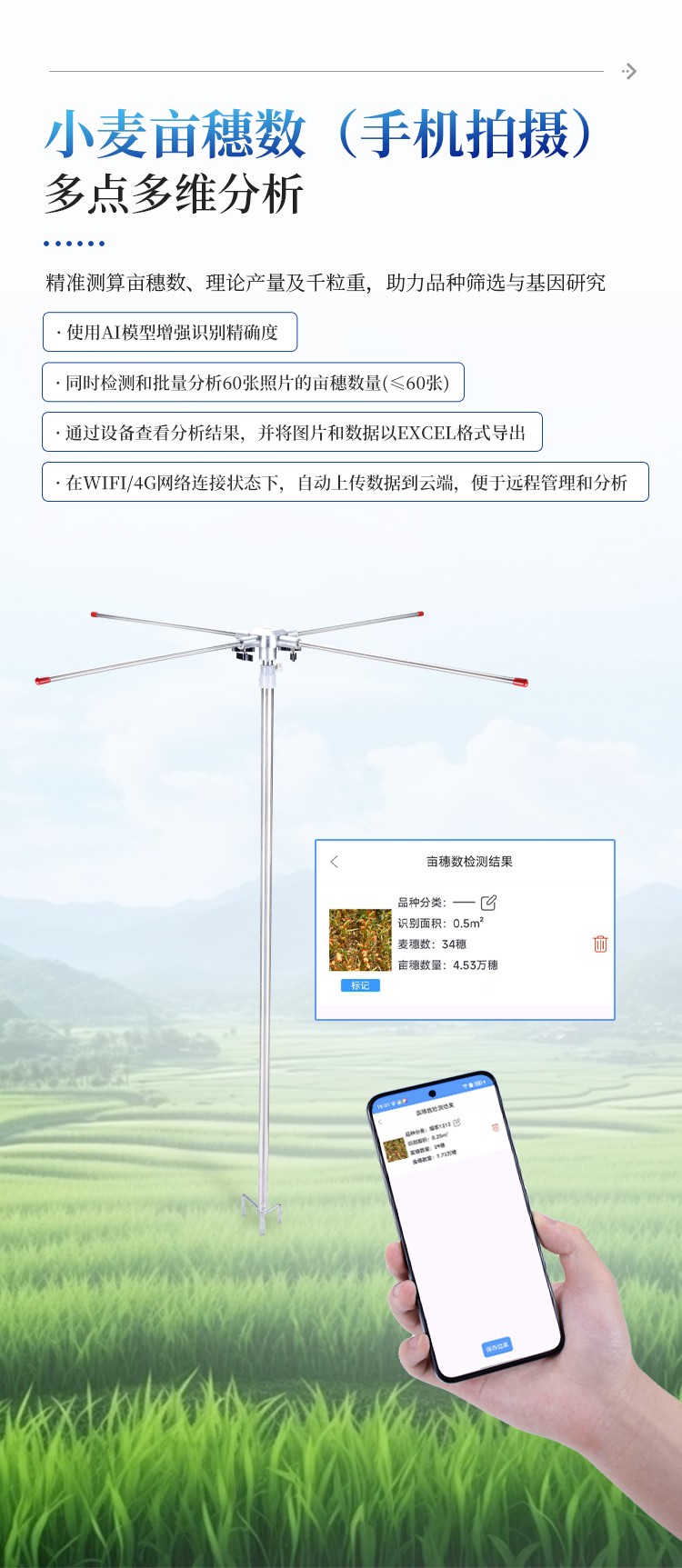 小麦亩穗数测量仪