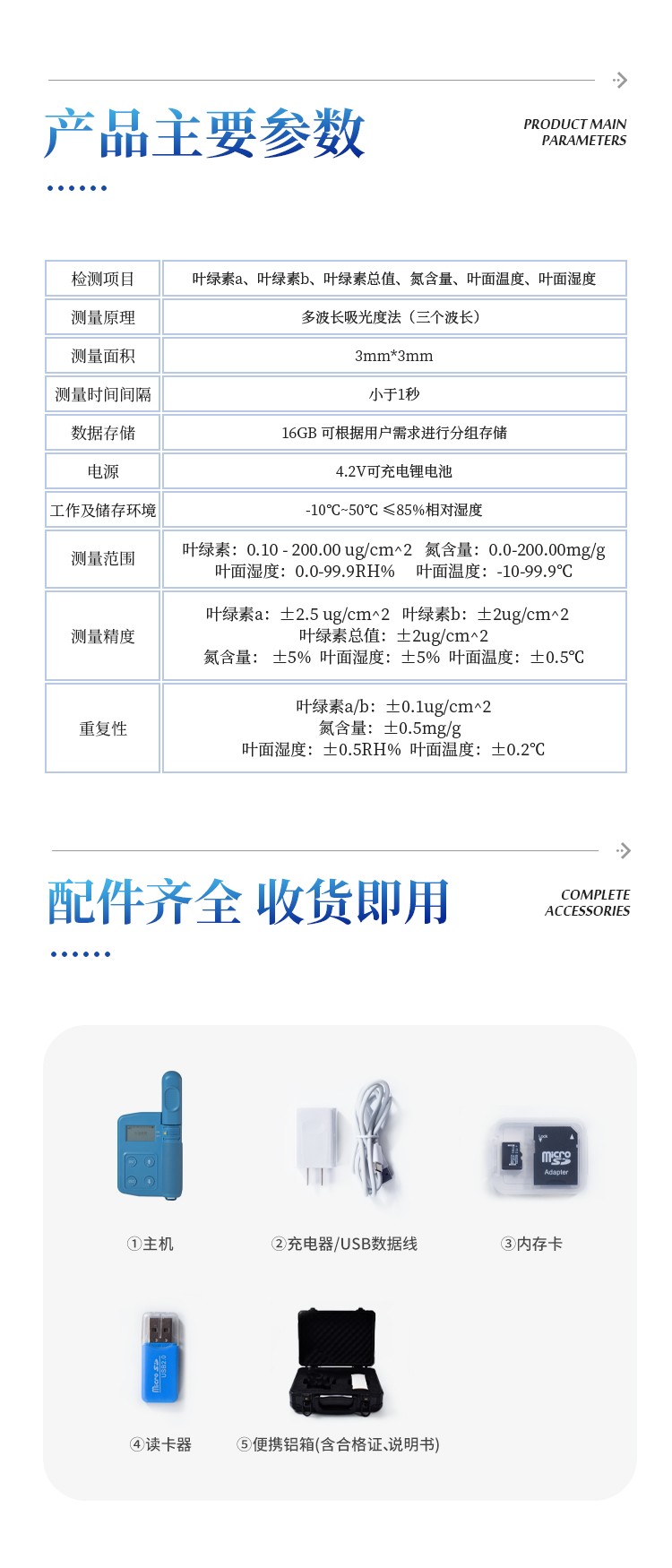 叶绿素a、b检测仪